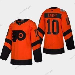 #10 Corban Knight Philadelphia Flyers Coors 2019 Stadium Series Oranssi Aito Paita – Miesten