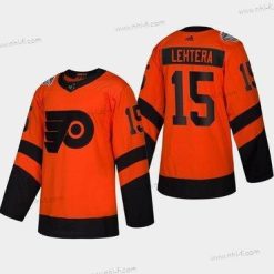 #15 Jori Lehtera Philadelphia Flyers Coors 2019 Stadium Series Oranssi Aito Paita – Miesten