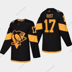 #17 Bryan Rust Pittsburgh Penguins Coors 2019 Stadium Series Musta Aito Paita – Miesten