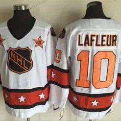 1972-81 NHL All-Star #10 Guy Lafleur Valkoinen CCM Ommeltu Vintage Jääkiekko Paita – Miesten