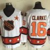 1972-81 NHL All-Star #16 Bobby Clarke Valkoinen CCM Ommeltu Vintage Jääkiekko Paita – Miesten