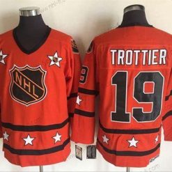 1972-81 NHL All-Star #19 Bryan Trottier Oranssi CCM Ommeltu Vintage Jääkiekko Paita – Miesten