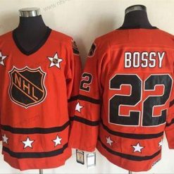 1972-81 NHL All-Star #22 Mike Bossy Oranssi CCM Ommeltu Vintage Jääkiekko Paita – Miesten