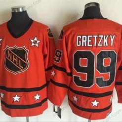 1972-81 NHL All-Star #99 Wayne Gretzky Oranssi CCM Ommeltu Vintage Jääkiekko Paita – Miesten