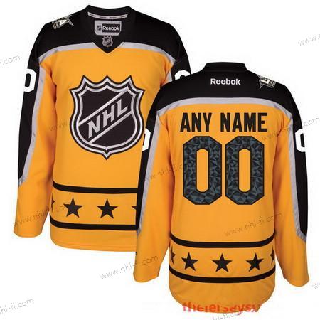 2017 NHL All-Star Game Räätälöidyt Atlantic Division Reebok Keltainen Ommeltu Jääkiekko Paita