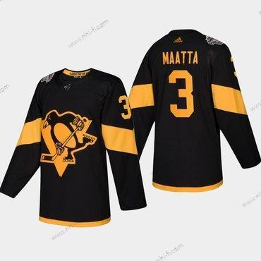 #3 Olli Maatta Pittsburgh Penguins Coors 2019 Stadium Series Musta Aito Paita – Miesten