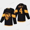 #4 Justin Schultz Pittsburgh Penguins Coors 2019 Stadium Series Musta Aito Paita – Miesten