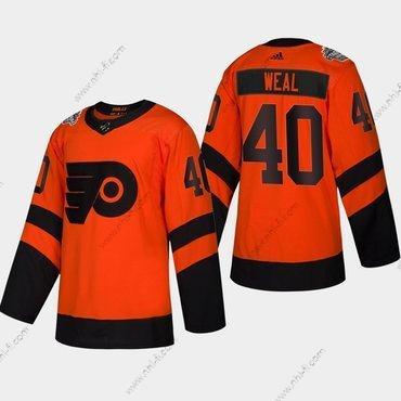 #40 Jordan Weal Philadelphia Flyers Coors 2019 Stadium Series Oranssi Aito Paita – Miesten