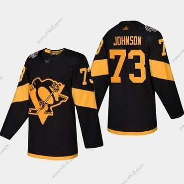 #73 Jack Johnson Pittsburgh Penguins Coors 2019 Stadium Series Musta Aito Paita – Miesten