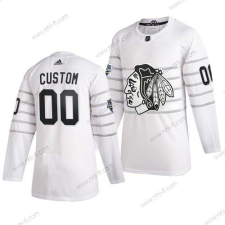 Adidas 2020 NHL All-Star Game Räätälöidyt Chicago Blackhawks Aito Valkoinen Paita – Miesten