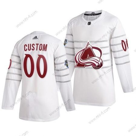 Adidas 2020 NHL All-Star Game Räätälöidyt Colorado Avalanche Aito Valkoinen Paita – Miesten