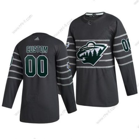 Adidas 2020 NHL All-Star Game Räätälöidyt Minnesota Wild Aito Harmaa Paita – Miesten