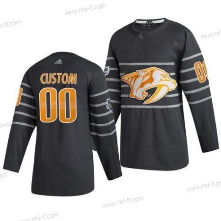 Adidas 2020 NHL All-Star Game Räätälöidyt Nashville Predators Aito Harmaa Paita – Miesten