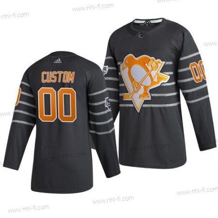 Adidas 2020 NHL All-Star Game Räätälöidyt Pittsburgh Penguins Aito Harmaa Paita – Miesten