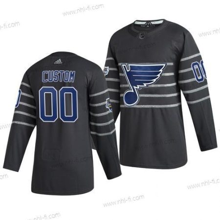 Adidas 2020 NHL All-Star Game Räätälöidyt St. Louis Blues Aito Harmaa Paita – Miesten