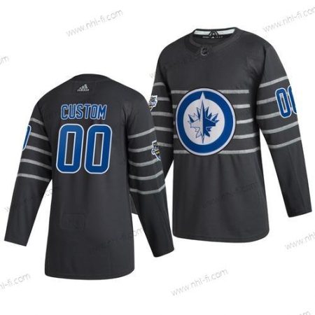 Adidas 2020 NHL All-Star Game Räätälöidyt Winnipeg Jets Aito Harmaa Paita – Miesten