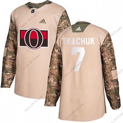 Adidas Aito Ottawa Senators #7 Brady Tkachuk Veterans Day Harjoitus Maastokuvio Paita – Miesten