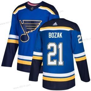 Adidas Aito St. Louis Blues #21 Tyler Bozak Sininen Kotiottelu Official Paita – Miesten