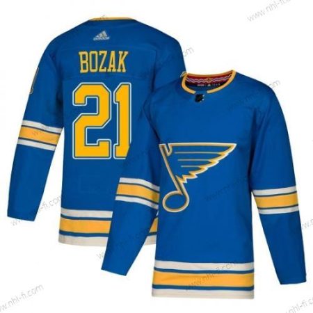 Adidas Aito St. Louis Blues #21 Tyler Bozak Sininen Vaihtopaita Official Paita – Miesten