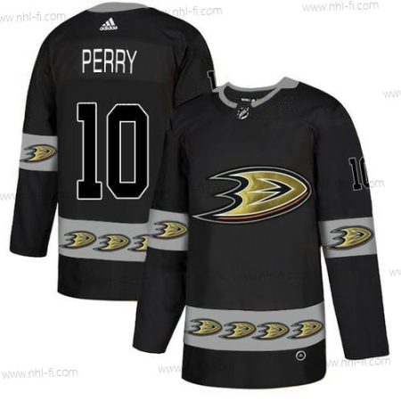 Adidas Anaheim Ducks #10 Corey Perry Musta Maajoukkue Logos Paita – Miesten