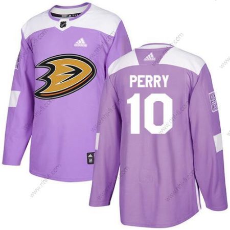 Adidas Anaheim Ducks #10 Corey Perry Violetti Aito Taistelee syöpää vastaan Ommeltu NHL Paita – Nuoret