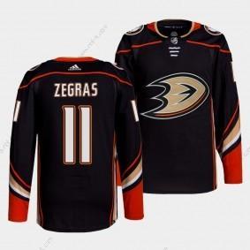 Adidas Anaheim Ducks #11 Trevor Zegras Musta Kotiottelu Aito Ommeltu NHL Paita – Miesten