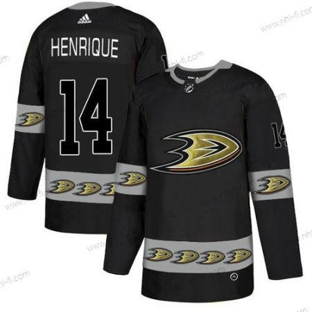 Adidas Anaheim Ducks #14 Adam Henrique Musta Maajoukkue Logos Paita – Miesten