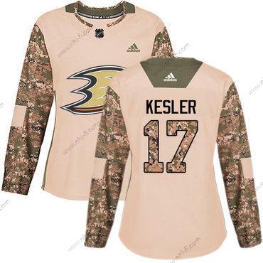 Adidas Anaheim Ducks #17 Ryan Kesler Maastokuvio Aito 2017 Veterans Day Ommeltu NHL Paita – Naisten