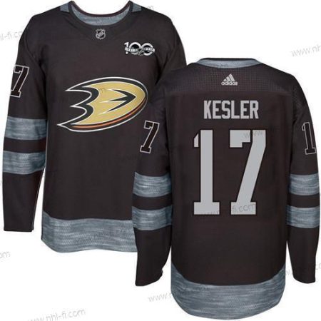 Adidas Anaheim Ducks #17 Ryan Kesler Musta 1917-2017 100th Vuosipäivä Ommeltu NHL Paita – Miesten