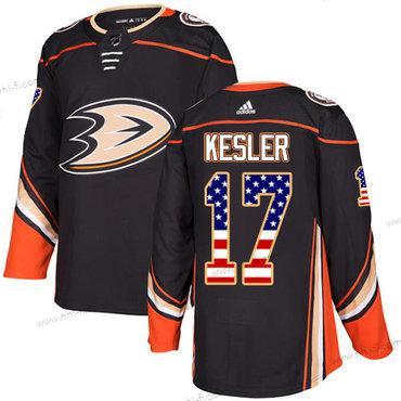 Adidas Anaheim Ducks #17 Ryan Kesler Musta Kotiottelu Aito USA Flag Ommeltu NHL Paita – Miesten