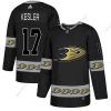 Adidas Anaheim Ducks #17 Ryan Kesler Musta Maajoukkue Logos Paita – Miesten