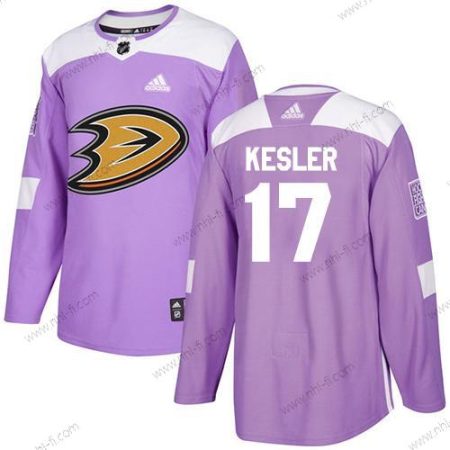 Adidas Anaheim Ducks #17 Ryan Kesler Violetti Aito Taistelee syöpää vastaan Ommeltu NHL Paita – Miesten