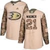 Adidas Anaheim Ducks #21 Chris Wagner Maastokuvio Aito 2017 Veterans Day Ommeltu NHL Paita – Miesten