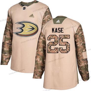 Adidas Anaheim Ducks #25 Ondrej Kase Maastokuvio Aito 2017 Veterans Day Ommeltu NHL Paita – Miesten