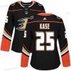 Adidas Anaheim Ducks #25 Ondrej Kase Musta Kotiottelu Aito Ommeltu NHL Paita – Naisten