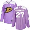 Adidas Anaheim Ducks #27 Scott Niedermayer Violetti Aito Taistelee syöpää vastaan Ommeltu NHL Paita – Miesten