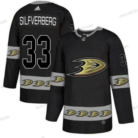 Adidas Anaheim Ducks #33 Jakob Silfverberg Musta Maajoukkue Logos Paita – Miesten