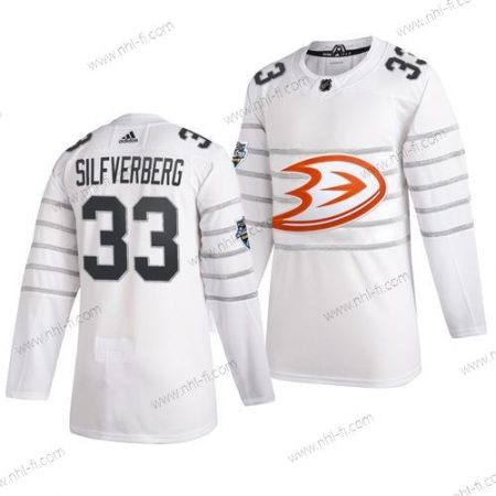 Adidas Anaheim Ducks #33 Jakob Silfverberg Valkoinen 2020 NHL All-Star Game Paita – Miesten