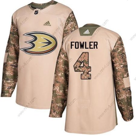 Adidas Anaheim Ducks #4 Cam Fowler Maastokuvio Aito 2017 Veterans Day Ommeltu NHL Paita – Miesten