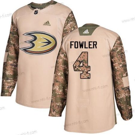 Adidas Anaheim Ducks #4 Cam Fowler Maastokuvio Aito 2017 Veterans Day Ommeltu NHL Paita – Nuoret