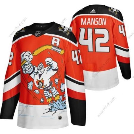 Adidas Anaheim Ducks #42 Josh Manson Punainen 2020-21 Käänteinen Retro Vaihtopaita NHL Paita – Miesten