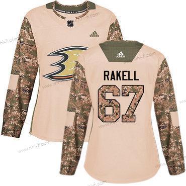 Adidas Anaheim Ducks #67 Rickard Rakell Maastokuvio Aito 2017 Veterans Day Ommeltu NHL Paita – Naisten