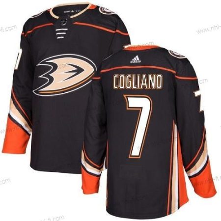 Adidas Anaheim Ducks #7 Andrew Cogliano Musta Kotiottelu Aito Ommeltu NHL Paita – Nuoret