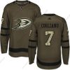 Adidas Anaheim Ducks #7 Andrew Cogliano Vihreä Salute to Service Ommeltu NHL Paita – Nuoret