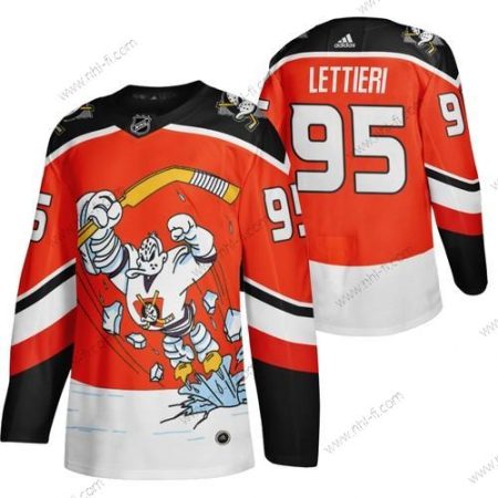 Adidas Anaheim Ducks #95 Vinni Lettieri Punainen 2020-21 Käänteinen Retro Vaihtopaita NHL Paita – Miesten