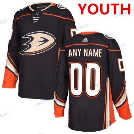 Adidas Anaheim Ducks Räätälöidyt Aito Musta Kotiottelu NHL Paita – Nuoret