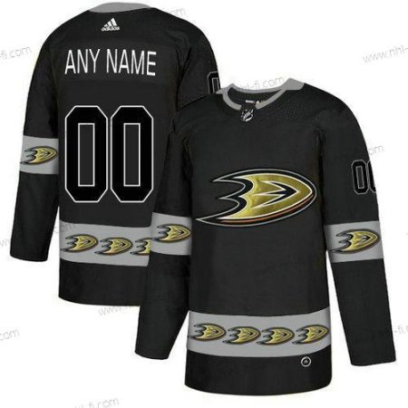 Adidas Anaheim Ducks Räätälöidyt Maajoukkue Logos Musta Paita – Miesten