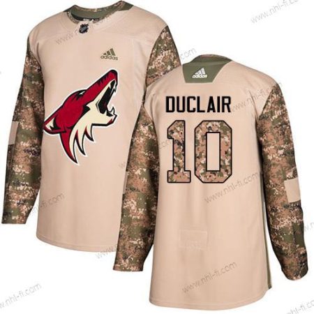 Adidas Arizona Coyotes #10 Anthony Duclair Maastokuvio Aito 2017 Veterans Day Ommeltu NHL Paita – Miesten