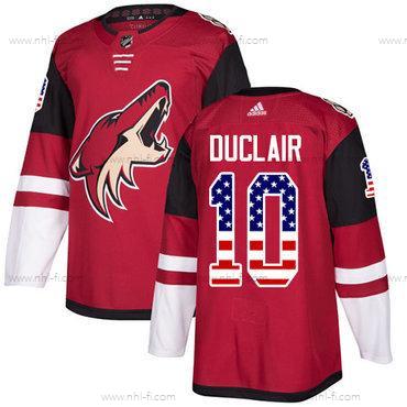 Adidas Arizona Coyotes #10 Anthony Duclair Punainen Kotiottelu Aito USA Flag Ommeltu NHL Paita – Miesten