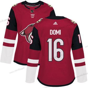 Adidas Arizona Coyotes #16 Max Domi Punainen Kotiottelu Aito Ommeltu NHL Paita – Naisten